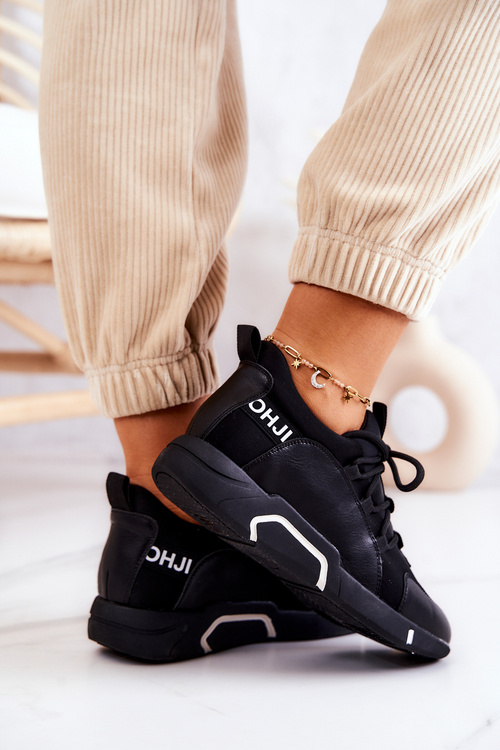 Buty Sportowe Wsuwane Czarne Marvene