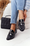 Elegant Women's Loafers S.Barski Patent Black