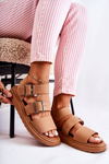 Sandals Buckle Camel Reese's