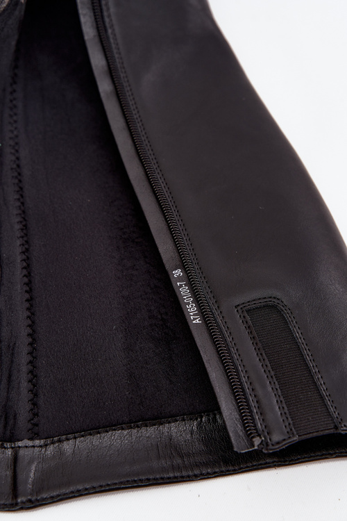 Ocieplane Kozaki Z Naturalnej Skóry Na Obcasie Czarne Maciejka A7165-01