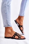 Women's Classic Slippers With Ornaments Black Scotlyn