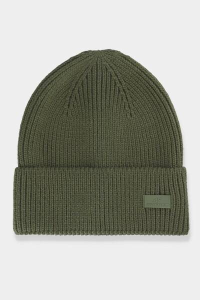 Czapka Męska Zimowa Z Logo 4F 4FAW23ACAPM311-25M Khaki