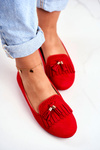 Women’s Loafers Red Lords Fringe Blue Therese