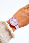 Watch On A Leather Strap Nickel Free ERNEST Light violet