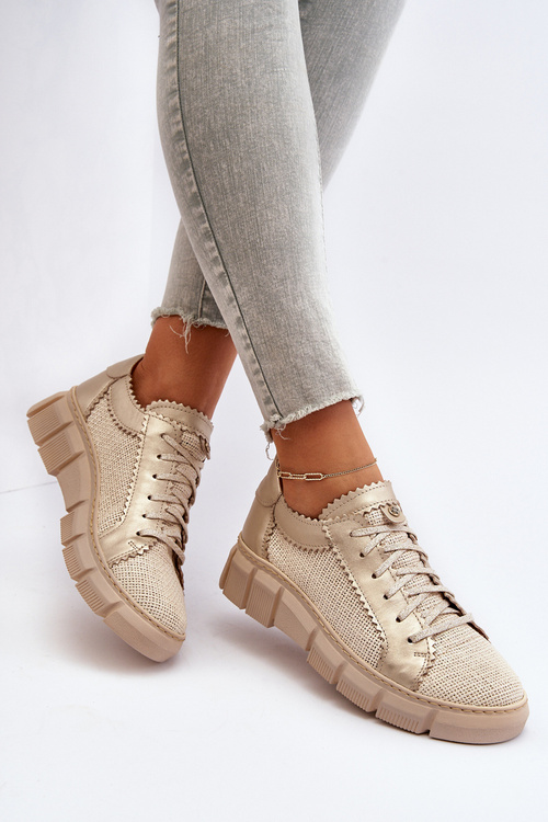 Women's Leather Shoes Maciejka 05850-22 Light Beige