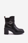 Women's Heeled Ankle Boots Insulated With Zipper Black Inabelle
