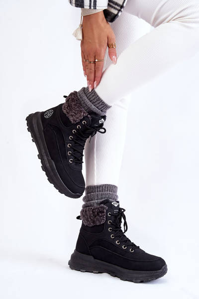 Botki Trapery Ocieplane Lee Cooper LCJ-22-44-1362 Czarne