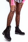 Women's Suede Slip-On Boots with Black Embellishment Plesca