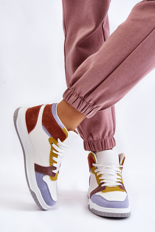 Buty Sportowe Trampki Wysokie Damskie Multikolor Rumour