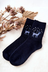 Warm Socks with Reindeer Cosas Navy