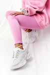 Women's Sneakers On A Chunky Sole White Good Mood