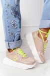 Women's Sports Shoes On The Platform Lu Boo Beige
