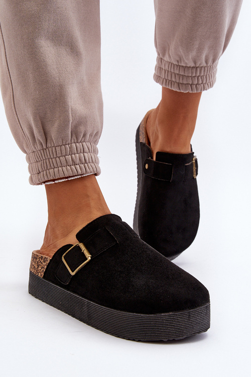Women's Platform Clogs Black Jorffia