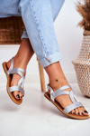Women’s Sandals Flat Silver Rachel