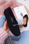 Women's Black Suede Sonnero Moccasins