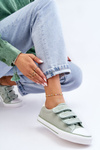 Classic Velcro Fabric Sneakers Big Star LL274A202 Green