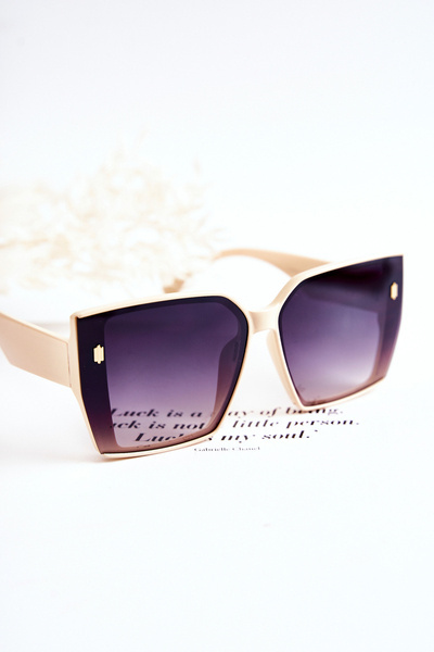 Square Sunglasses V110021 Beige