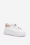 Women's sneakers with rings white Bralinea
