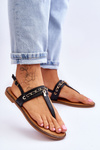 Women's Sandals With Chain Black Jessica