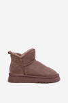 Snow boots made of natural suede lined with fur Vinceza 97961 brown