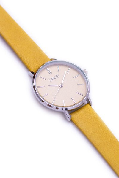 Women's Ernest Montane Watch Mustard Silver Envelope