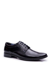 Men's Bednarek Elegant Leather Shoes Lacquered Black Gaspare