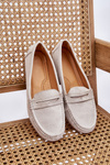 Women's Classic Suede Loafers Grey Ivana