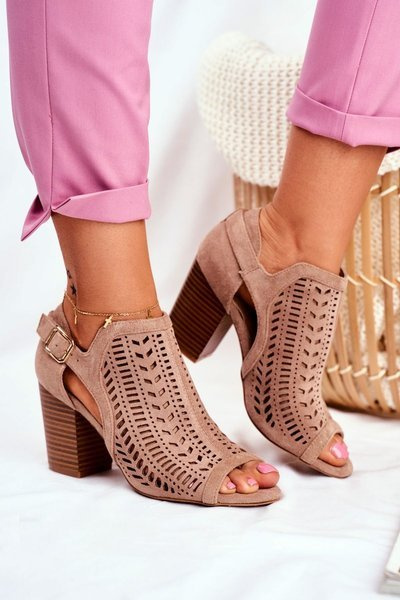 Women’s Boots with cut suede spring Beige Beyond Us