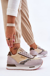 Fashionable Sneakers Memory Foam System Big Star LL274364 Beige