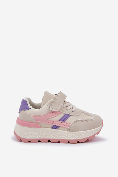 Dziecięce Sneakersy Na Rzep Różowe Savilia