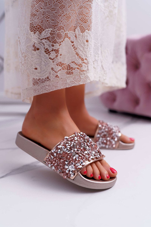 Women's Flip Flops Pink Gold Glamour