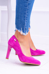 Women's Stiletto Suede Fuchsia Sergio Leone Campbell pumps