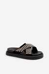 Women's Embellished Platform Sandals Black Niraela