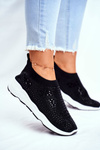 Women’s Sport Shoes Light Black Zirkons Santol