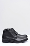 Men's Leather Boots Black Half Boots Artemigo