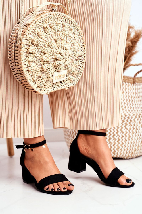 Women's Sandals Eco-Suede Black Oh Baby!