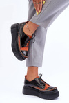Women's Leather Brogues Maciejka 5074A-01 Black
