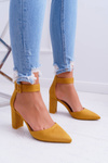 Women's Stiletto pumps Yellow Domine
