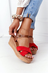 Wedge Sandals S.Barski GD-38 Red