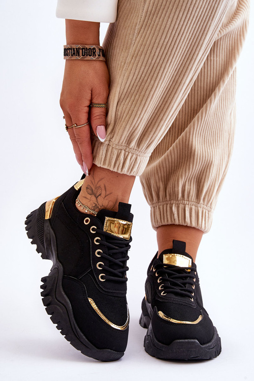 Buty Sportowe Klasyczne Platforma Czarne Need It
