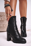Women's Boots On High Heel Black Erdogan