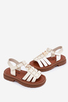 Girls Sandals With Decorative Detail Beige Serina