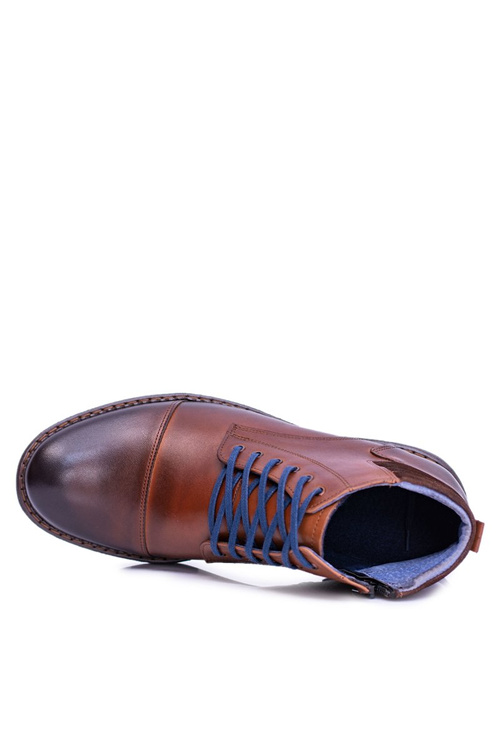 Nikopol Men's Leather Boots Brown Ford Boots