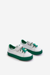 Children's Sneakers Trainers With Bow White-Green Pennyn