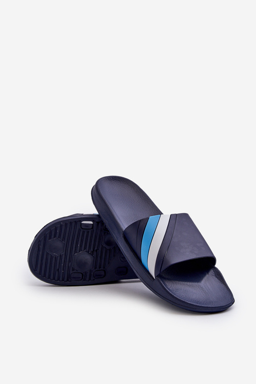 Classic Lightweight Men's Flip Flops Navy Bemostom