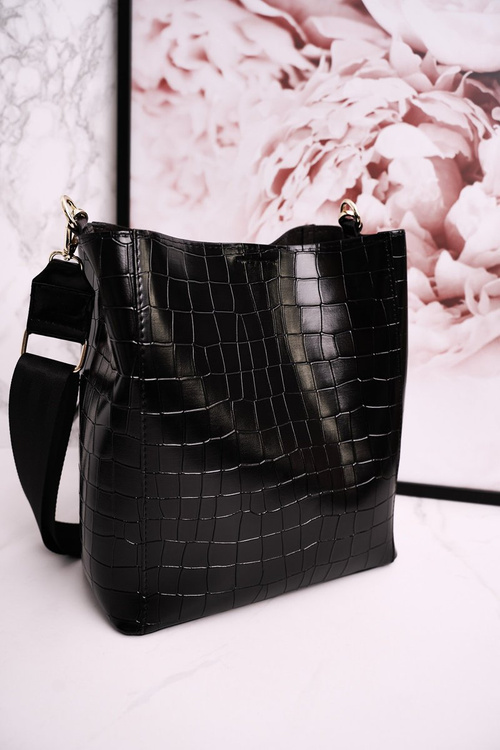 Pouch Bag With Detachable Straps LAURA BIAGGI Animal Print Black