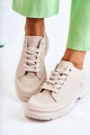 Women's Cloth Sneakers Light Beige Parossa