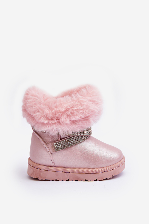 Kids' Snow Boots with Rhinestones Pink Hollee