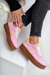 Womens Sneakers On Platform Pink Dravinnia