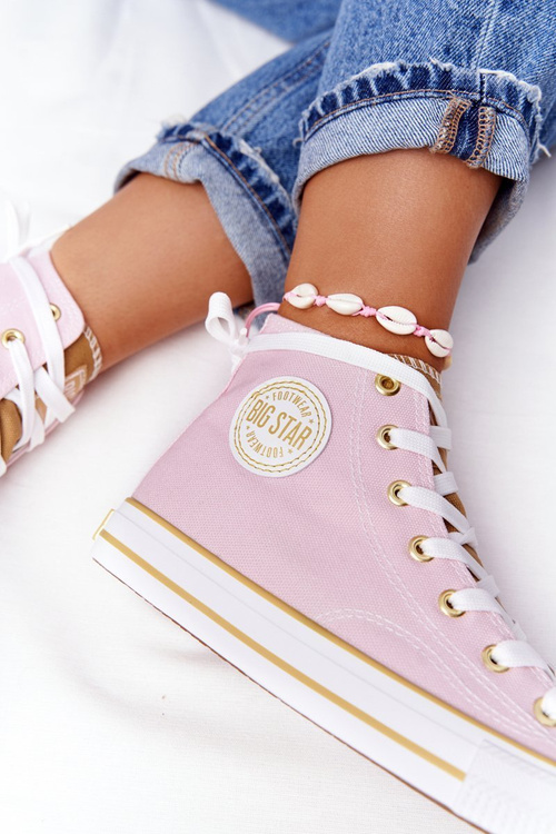 Women's High Sneakers Big Star HH274447 Pink